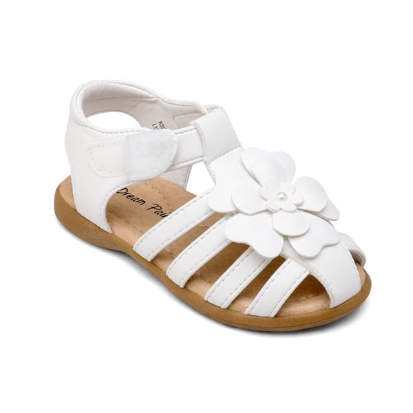 Toddler Girls Closed-Toe Sandals - WHITE - 2