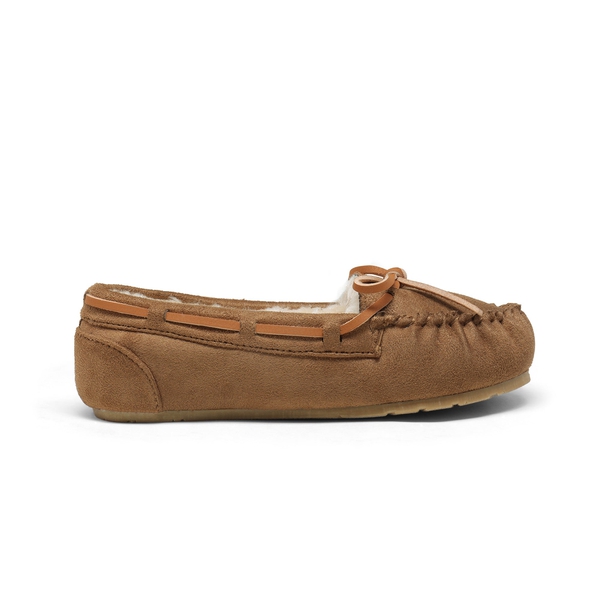 Boys & Girls Faux Fur Slippers - CHESNUT - 2