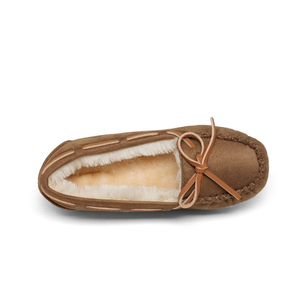 Boys & Girls Faux Fur Slippers - CHESNUT - 3