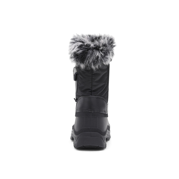 Kids Waterproof Warm Snow Boots - BLACK - 5