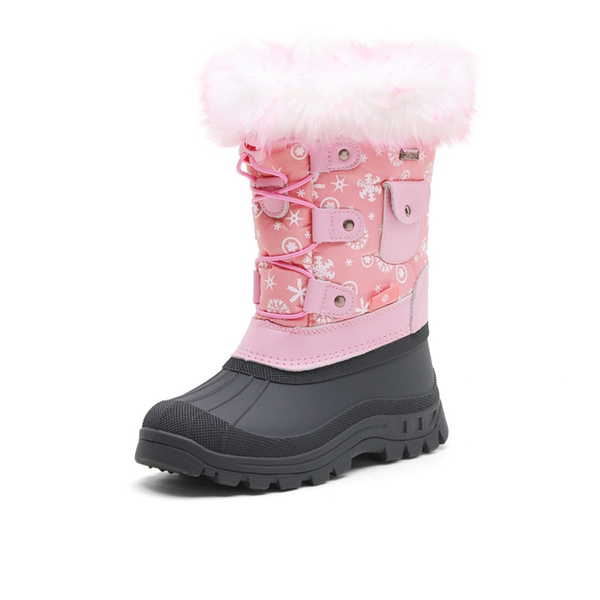 Boys & Girls Waterproof Snow Boots - PINK -  0