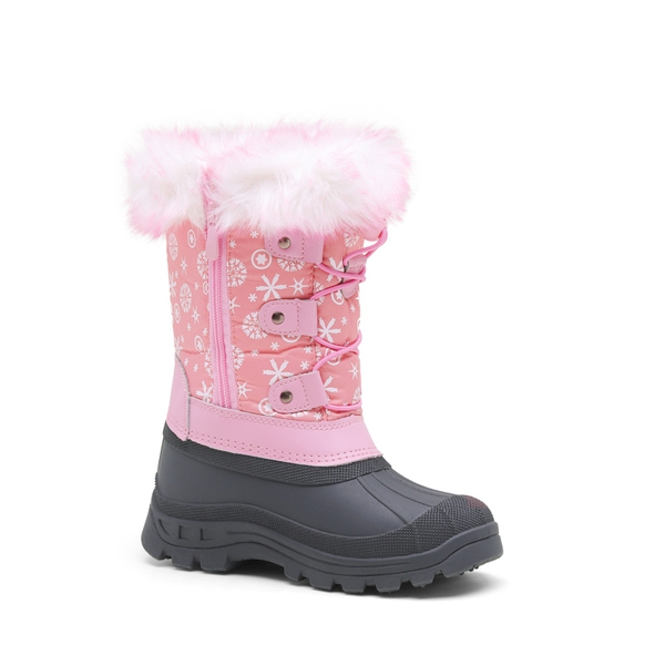 Boys & Girls Waterproof Snow Boots - PINK - 3