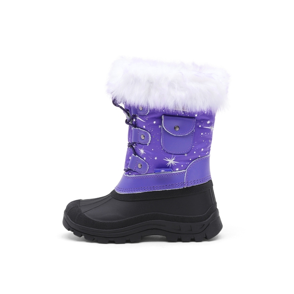 Boys & Girls Waterproof Snow Boots - PURPLE - 1