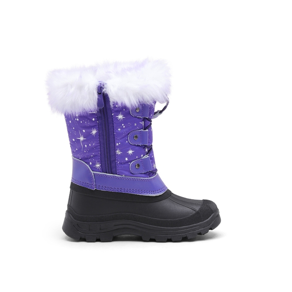 Boys & Girls Waterproof Snow Boots - PURPLE - 2
