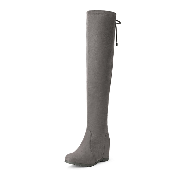 Thigh High Wedges Boots Over Knee High Boots Dream Pairs