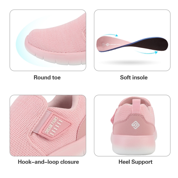 [EZ-Ons MightyMovers] Comfortable Kids Running Shoes - PINK - 3