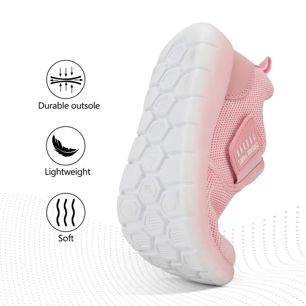 [EZ-Ons MightyMovers] Comfortable Kids Running Shoes - PINK - 5
