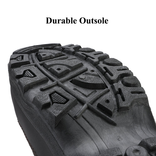 Mid Calf Lace Up Winter Boots - BROWN - 5