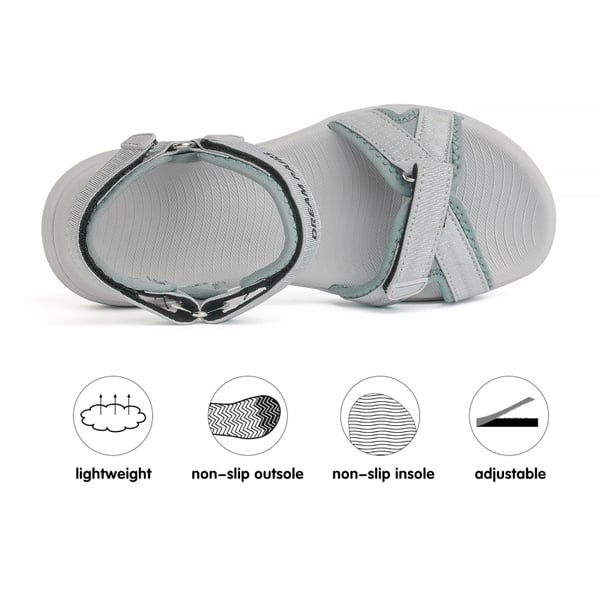 Outdoor Athletic Hiking Sandals - GREY - 2