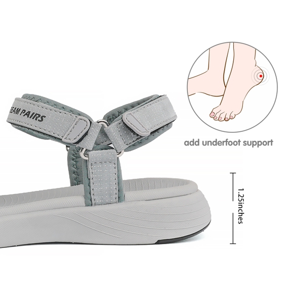Outdoor Athletic Hiking Sandals - GREY - 4