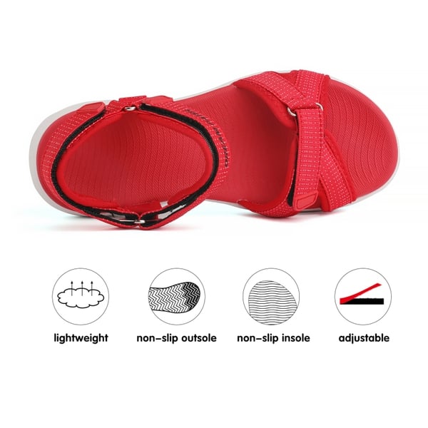 Outdoor Athletic Hiking Sandals - RED - 2