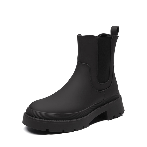 Chelsea Platform Booties - BLACK -  0