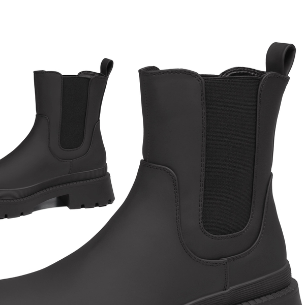 Chelsea Platform Booties - BLACK - 4