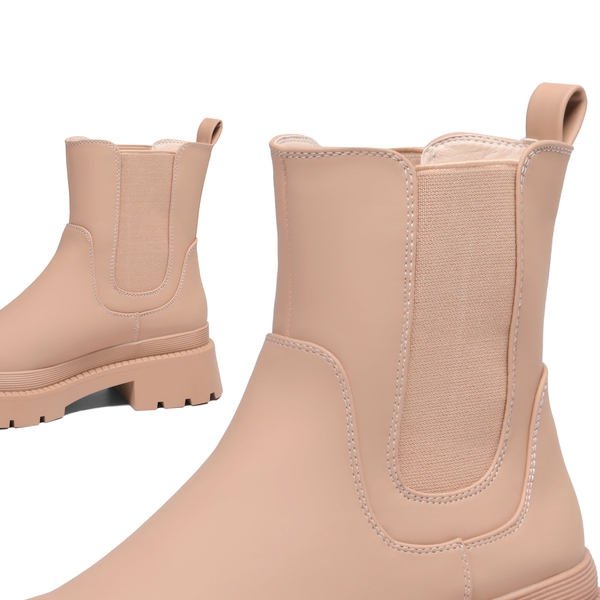 Chelsea Platform Booties - NUDE - 4
