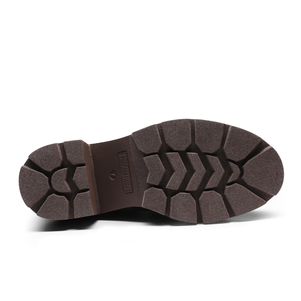 Chelsea Lace Up Platform Booties - BROWN - 5