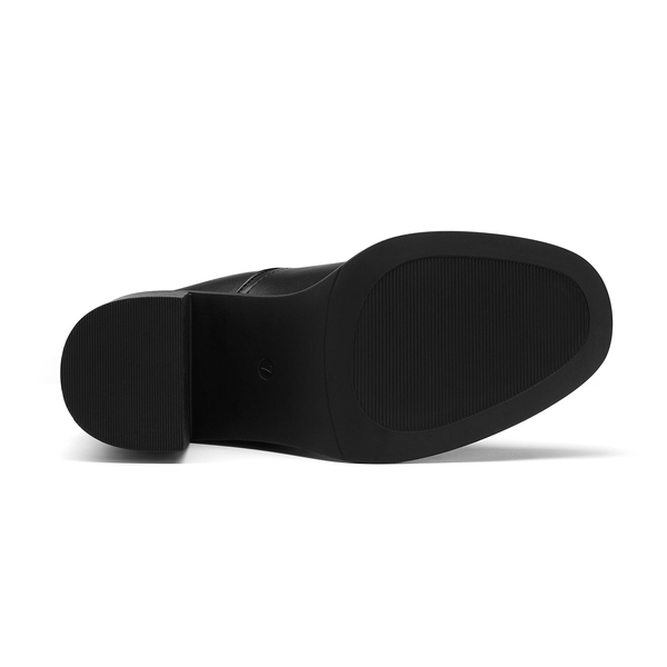 Diva Chunky Chelsea Booties - BLACK - 4