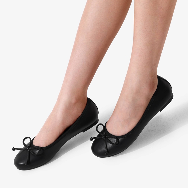 Classic Comfort Ballet Flats - BLACK - 1