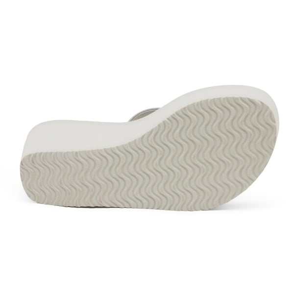 Comfortable Platform Flip Flops - GREY - 4