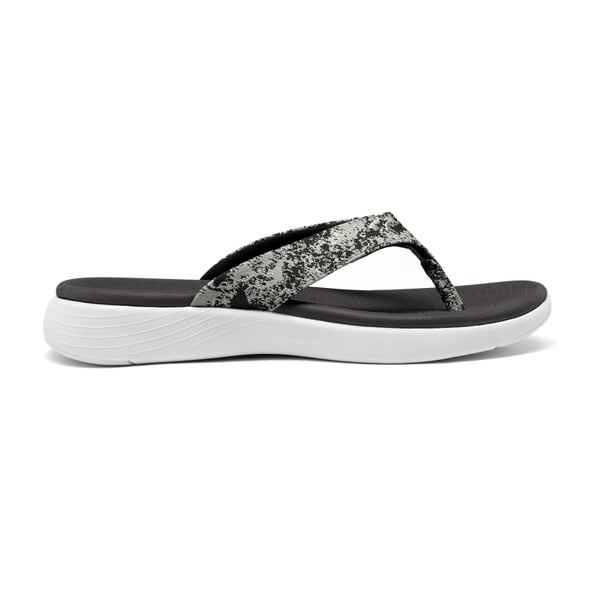 Comfortable Flip Flops With Arch Support - BLACK - 2
