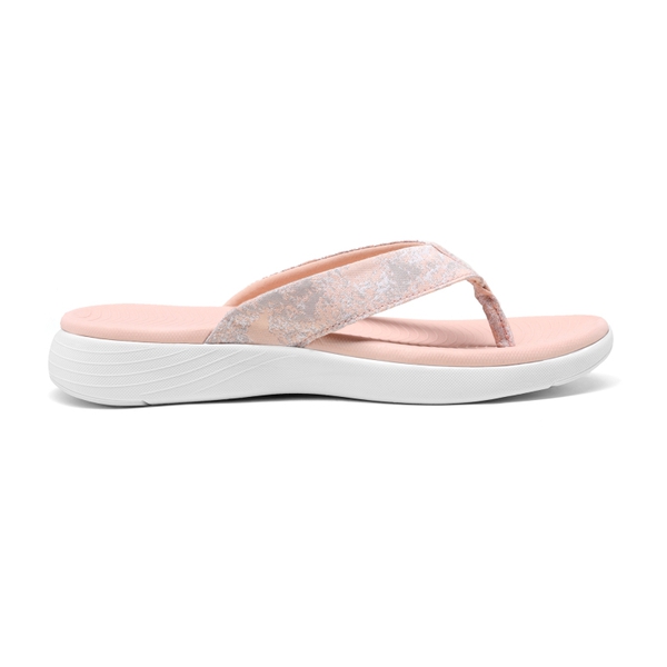 Comfortable Flip Flops With Arch Support - PINK - 2