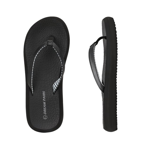 Arch Support Flip Flops - BLACK - 2