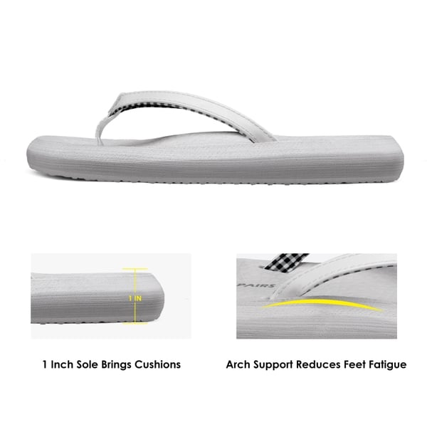 Arch Support Flip Flops - GREY - 3
