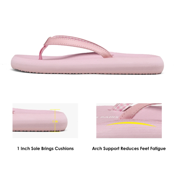 Arch Support Flip Flops - PINK - 3