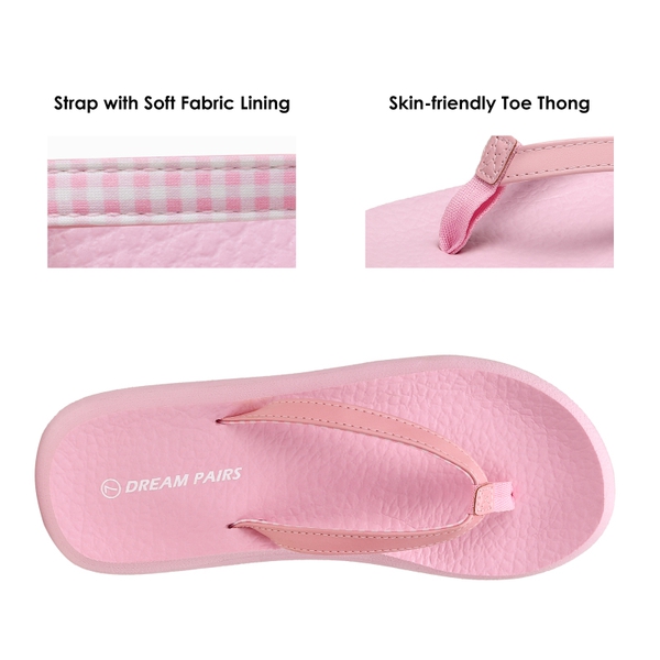 Arch Support Flip Flops - PINK - 4