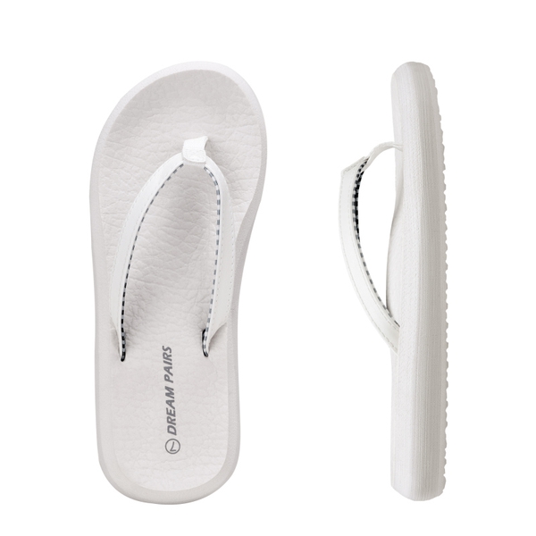 Arch Support Flip Flops - WHITE - 2