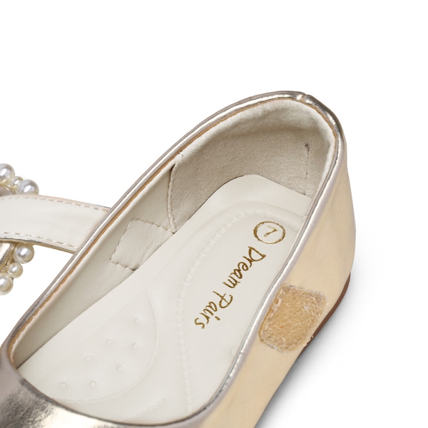 Dream Pairs Girls Mary Jane Flats (Toddler/Little Kid) - GOLD - 4