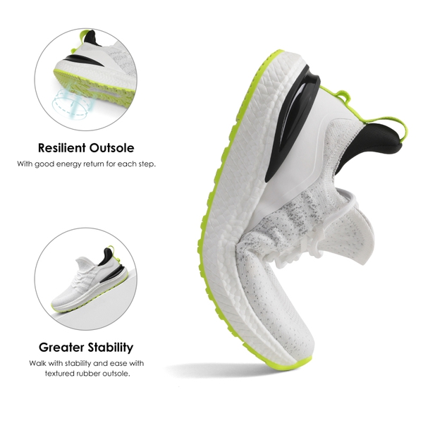Slip on Walking Sneakers - WHITE - 2