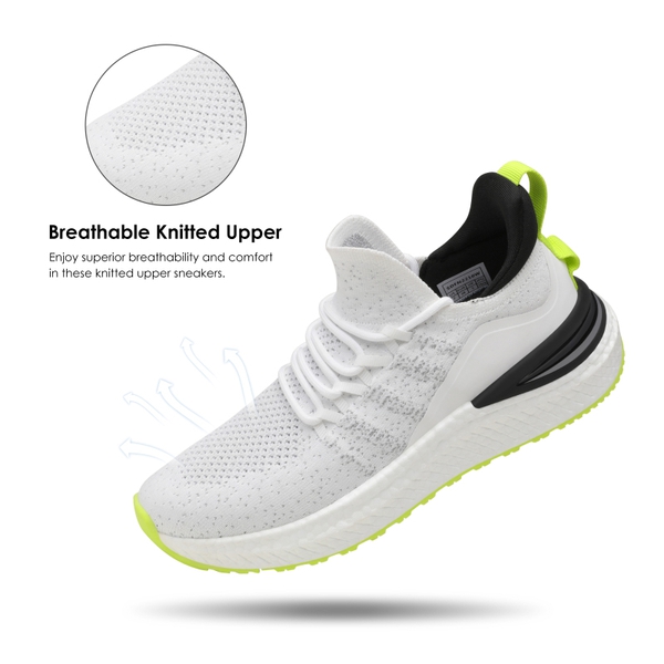 Slip on Walking Sneakers - WHITE - 3