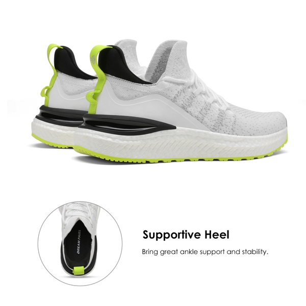 Slip on Walking Sneakers - WHITE - 4