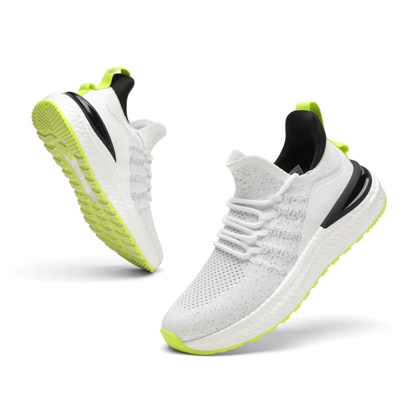 Slip on Walking Sneakers - WHITE - 5