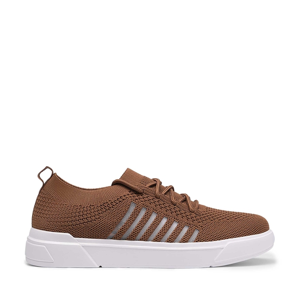 Breathable Slip On Mesh Sneakers - BROWN - 2