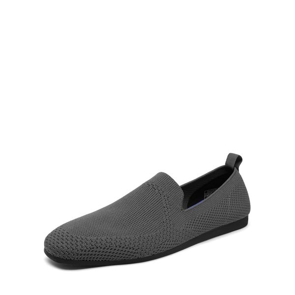 Slip-On Round Toe Knitted Flats - GREY -  0