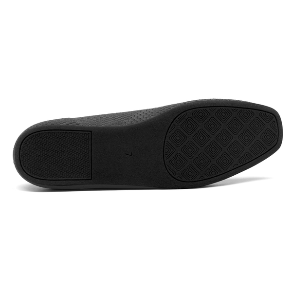 Slip-On Round Toe Knitted Flats - GREY - 4