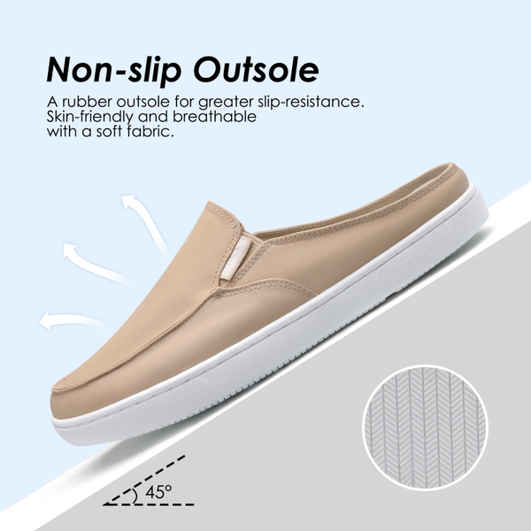 Lightweight Slip On Mules - NUDE - 2