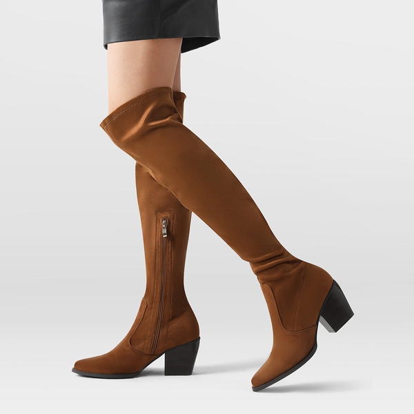 Dream Pairs suede boots demonstrating functional trendy footwear design and quality