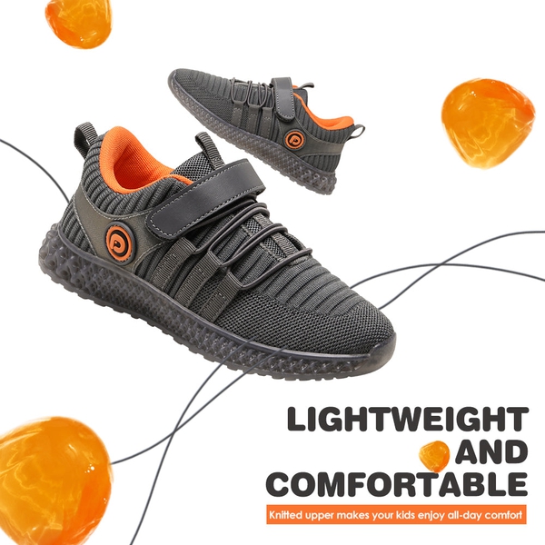 Dream Pairs Boys & Girls Athletic Sneakers - GREY - 3