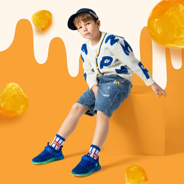 Dream Pairs Boys & Girls Athletic Sneakers - NAVY - 5