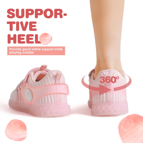 Dream Pairs Boys & Girls Athletic Sneakers - PINK - 4