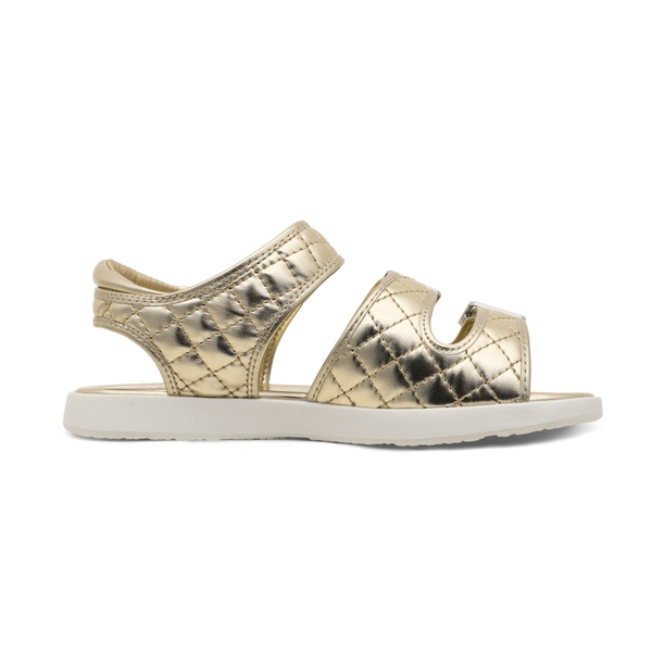Girls Buckle Strap Sandals - GOLD - 1