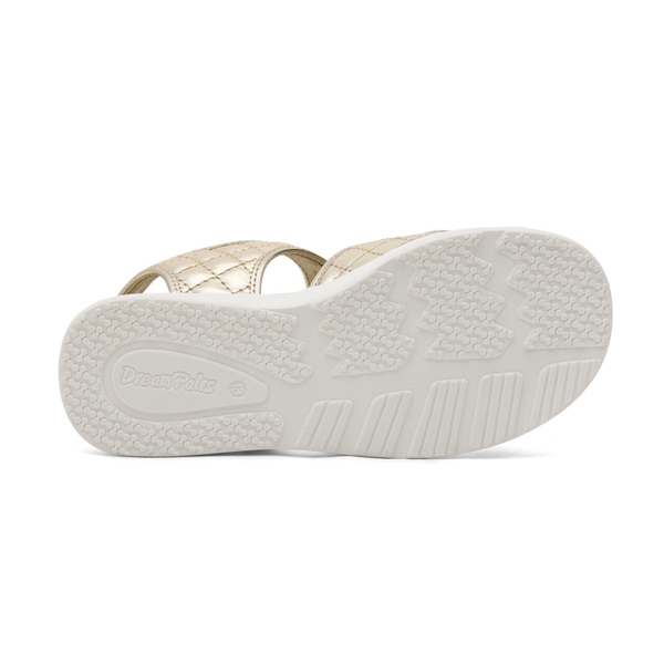 Girls Buckle Strap Sandals - GOLD - 5