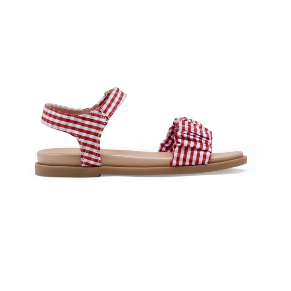Girls Open-toe Princess Flat Sandals - RED - 2