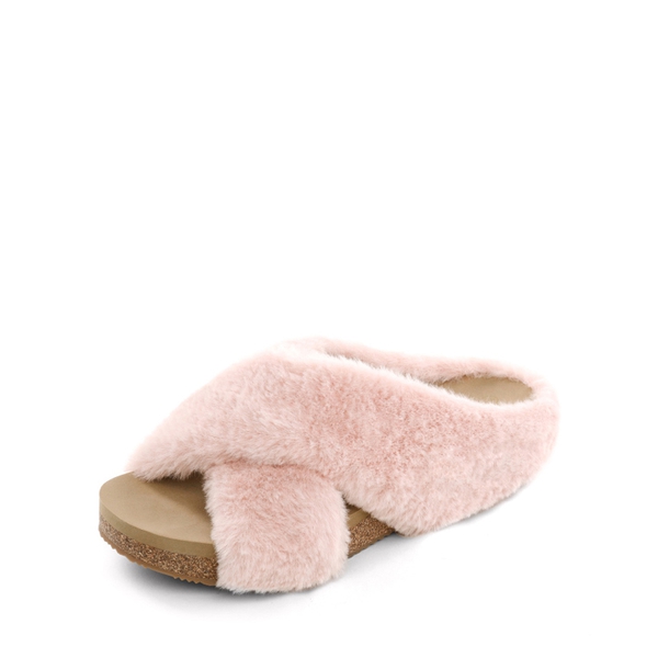 Comfy Fuzzy Slide Slippers - PINK -  0