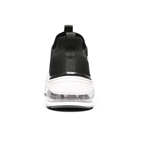 [Nori] Non-Slip Air Cushion Fashion Sneakers - BLACK - 2