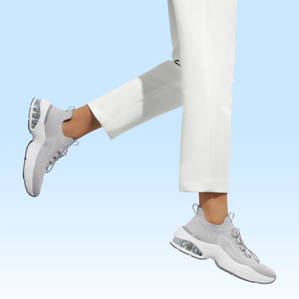 [Nori] Non-Slip Air Cushion Fashion Sneakers - GREY - 5