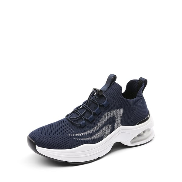 [Nori] Non-Slip Air Cushion Fashion Sneakers - NAVY -  0
