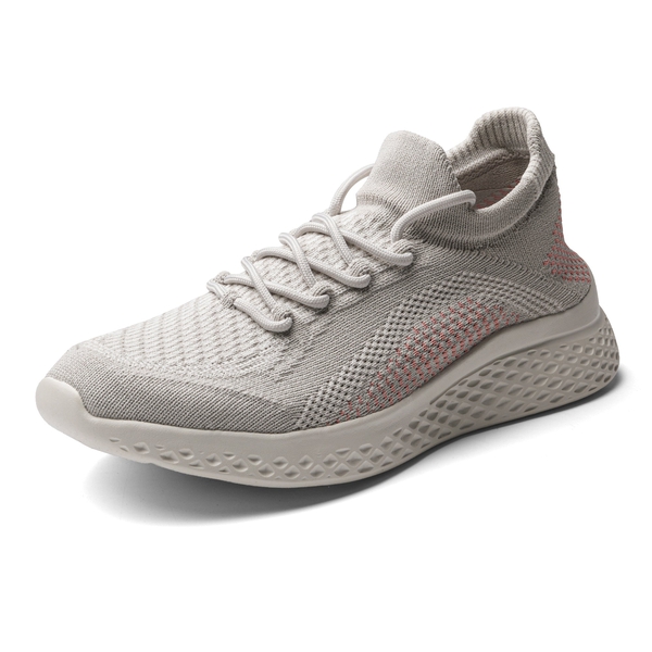 Lightweight Breathable Knitted Sneakers - GRAY -  0